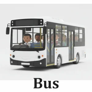 Bus (Single deck white)