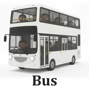 Bus (Double deck white)