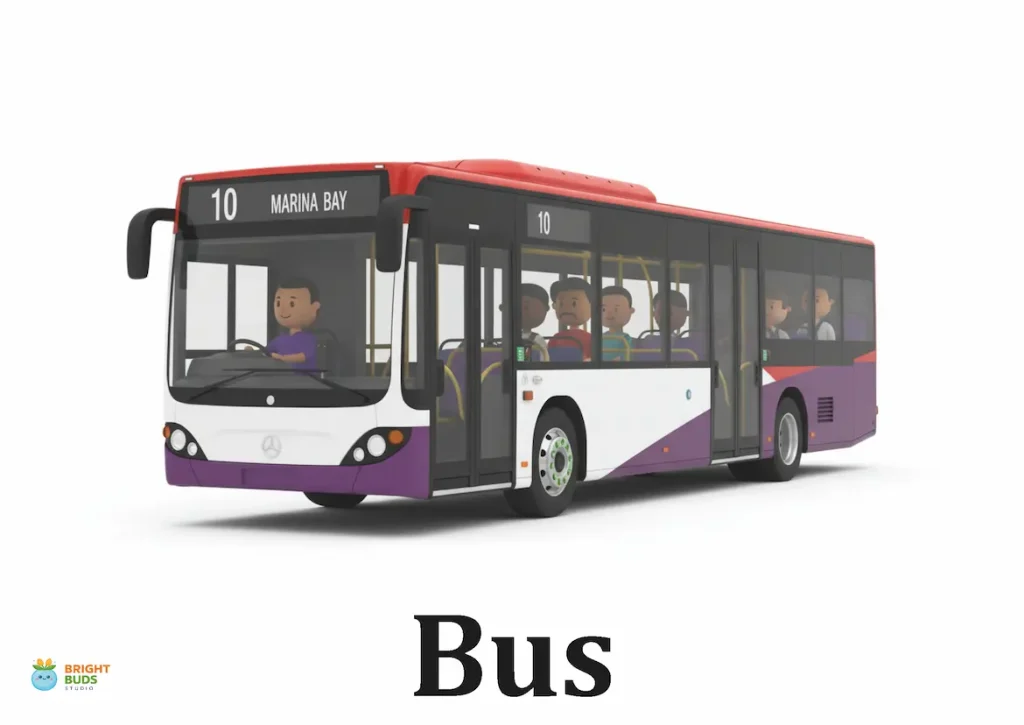 Bus (Single deck purple)