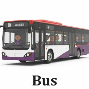 Bus (Single deck purple)