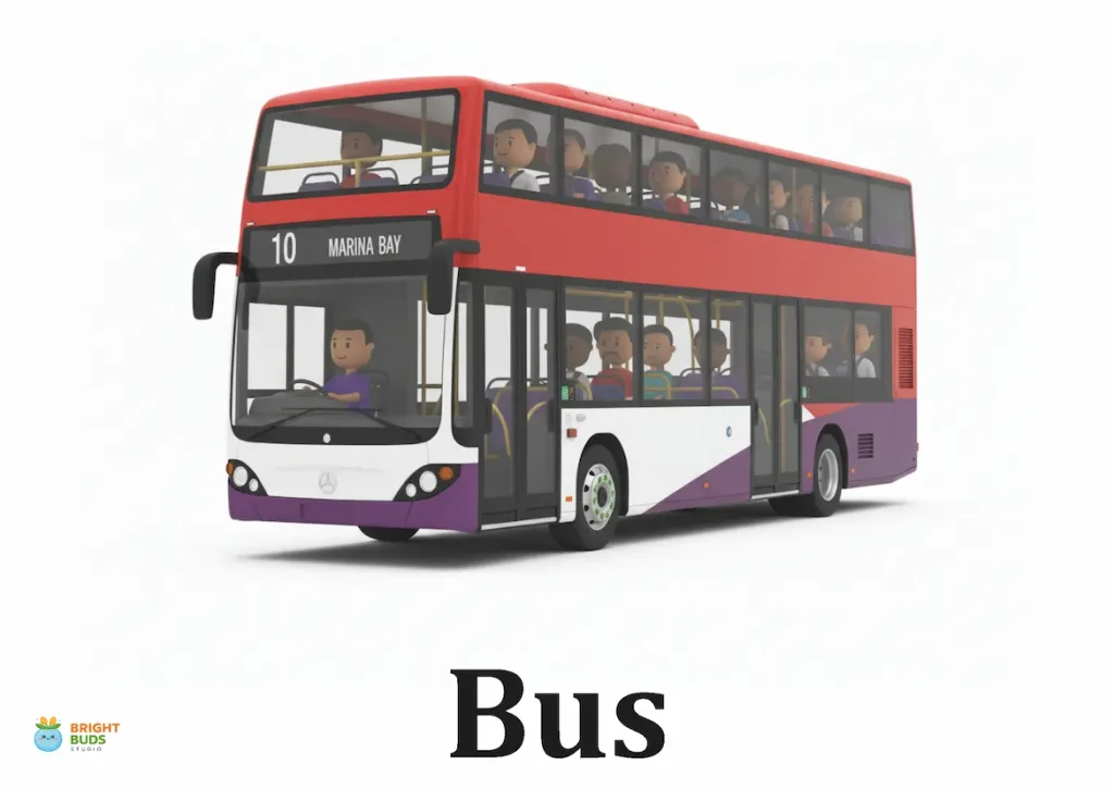 Bus (Double deck purple)