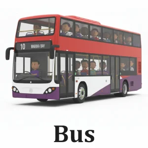 Bus (Double deck purple)