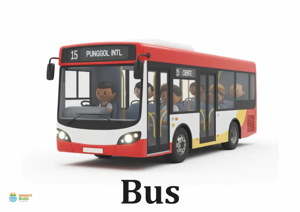 Bus (Single deck red)