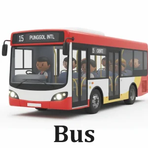Bus (Single deck red)